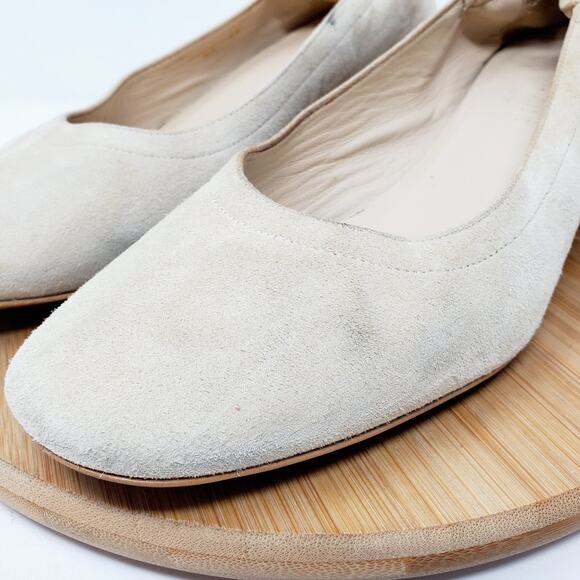 Everlane The Day Heel Shoes Womens‎ 6.5 Suede Leather Block Pump Italy - Picture 13 of 14